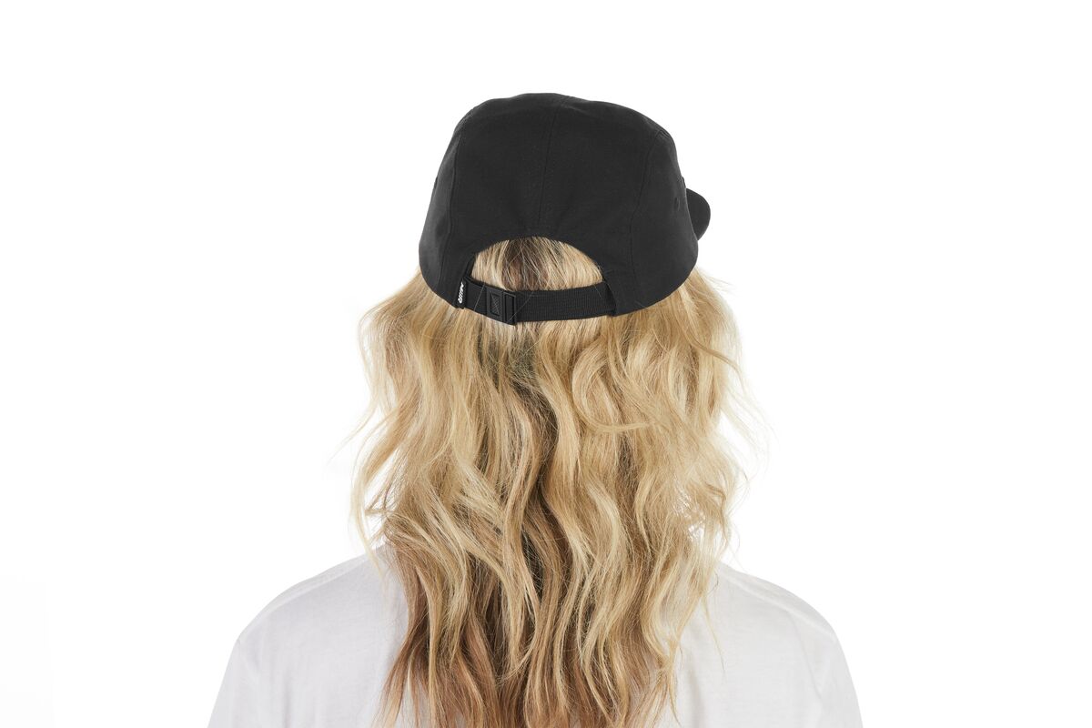 recycled-poly-flat-brim-5-panel-hat-x4 WebPDP-HAT003002_Recycled_Poly_Flat_Brim_5Panel_Hat_Black_Studio_Harper_Studios_0723_Back__HAT003002OS.jpg