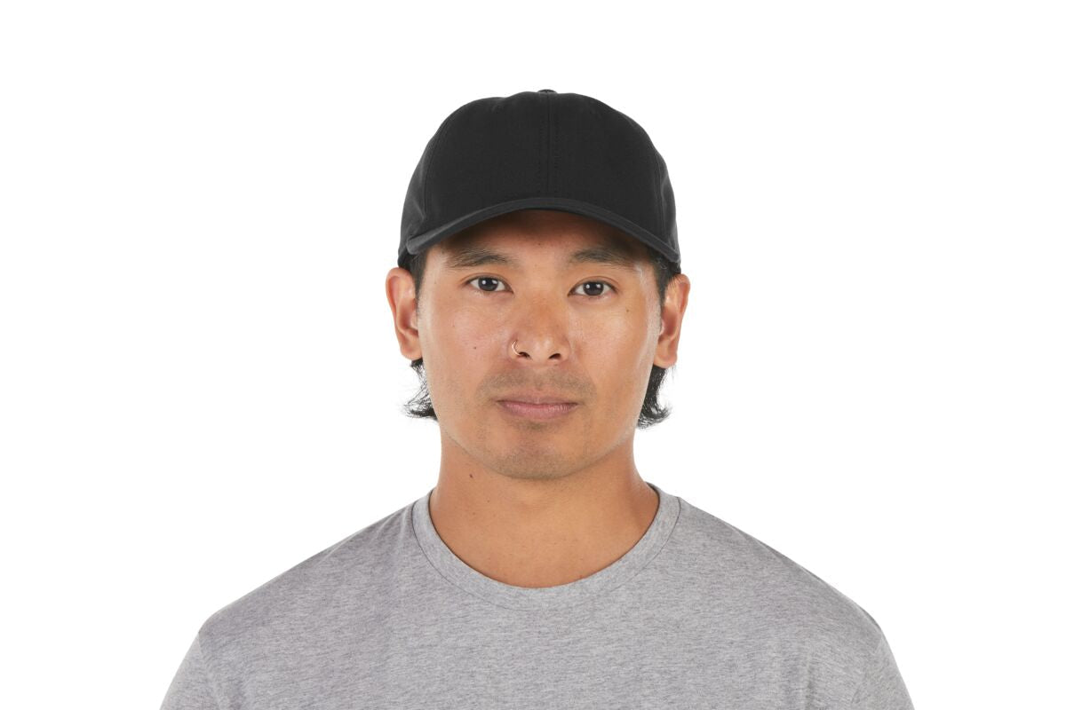 recycled-poly-dad-hat-e6 WebPDP-HAT004002_Recycled_Poly_Dad_Hat_Black_Studio_Harper_Studios_0723_Front__HAT004002OS.jpg
