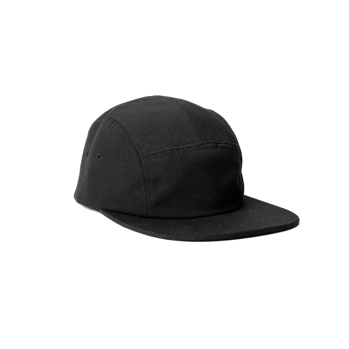 recycled-poly-flat-brim-5-panel-hat-x4 Web_PDP-FlatBrim5PanelHat_Studio_Front_Black.jpg